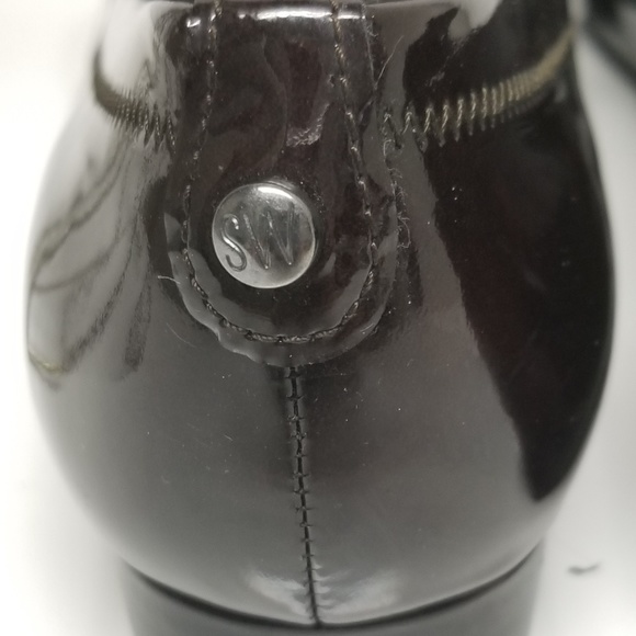 Stuart Weitzman brown silver buckle loafers - Picture 4 of 8